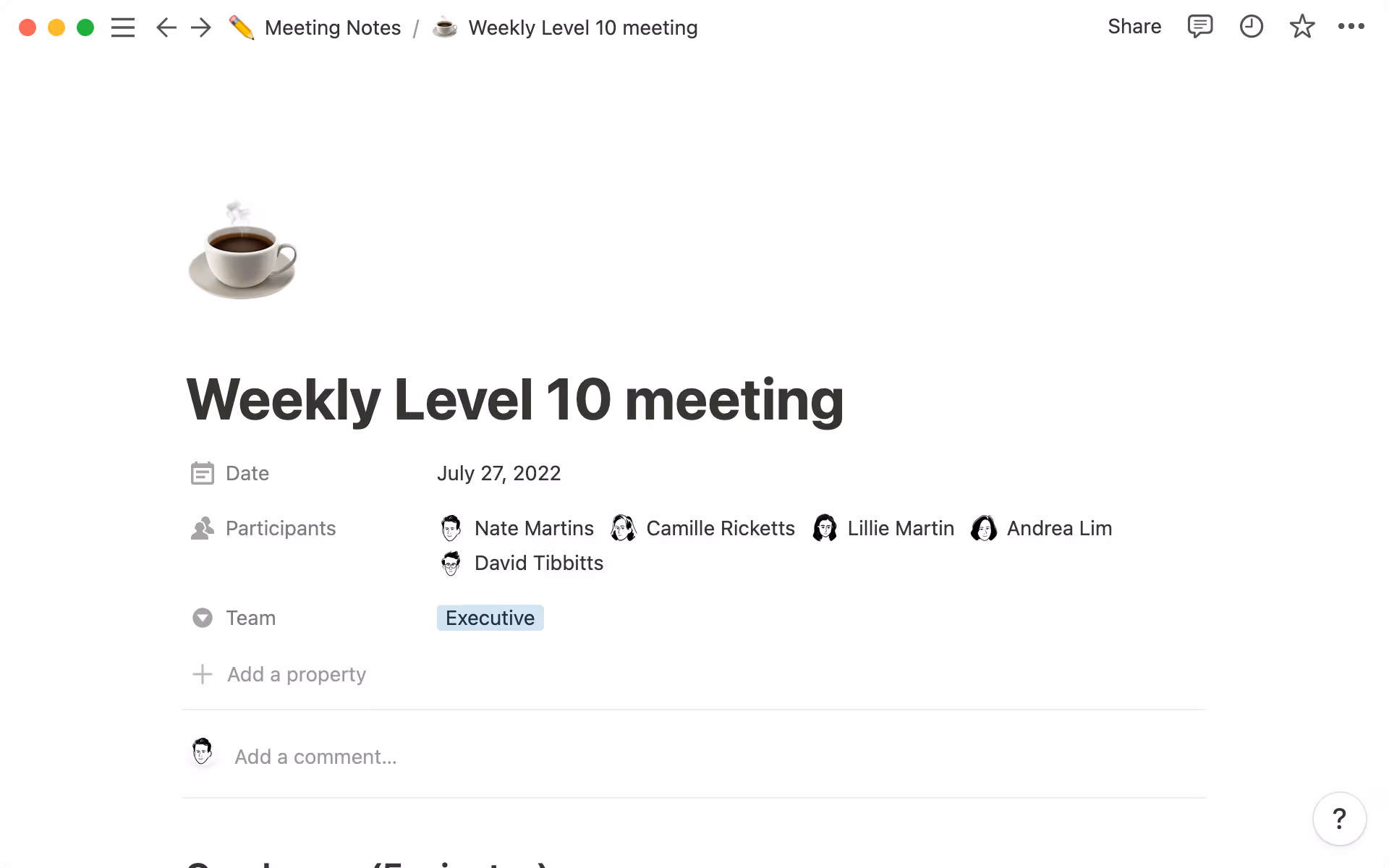 Level 10 meeting