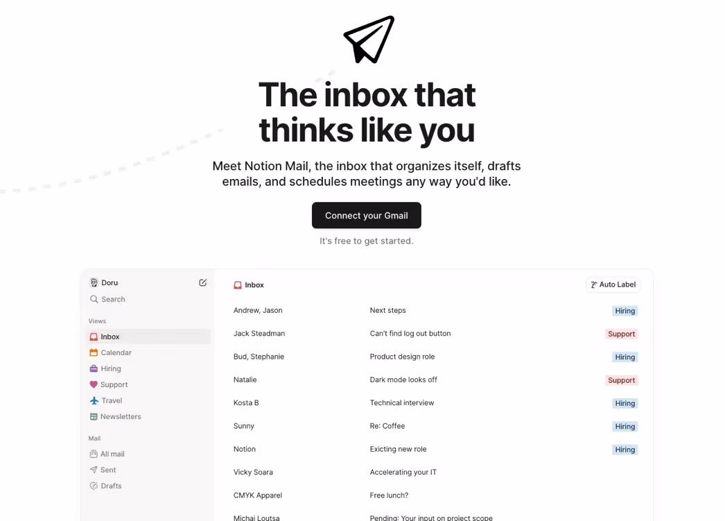 Notion Mail desktop client