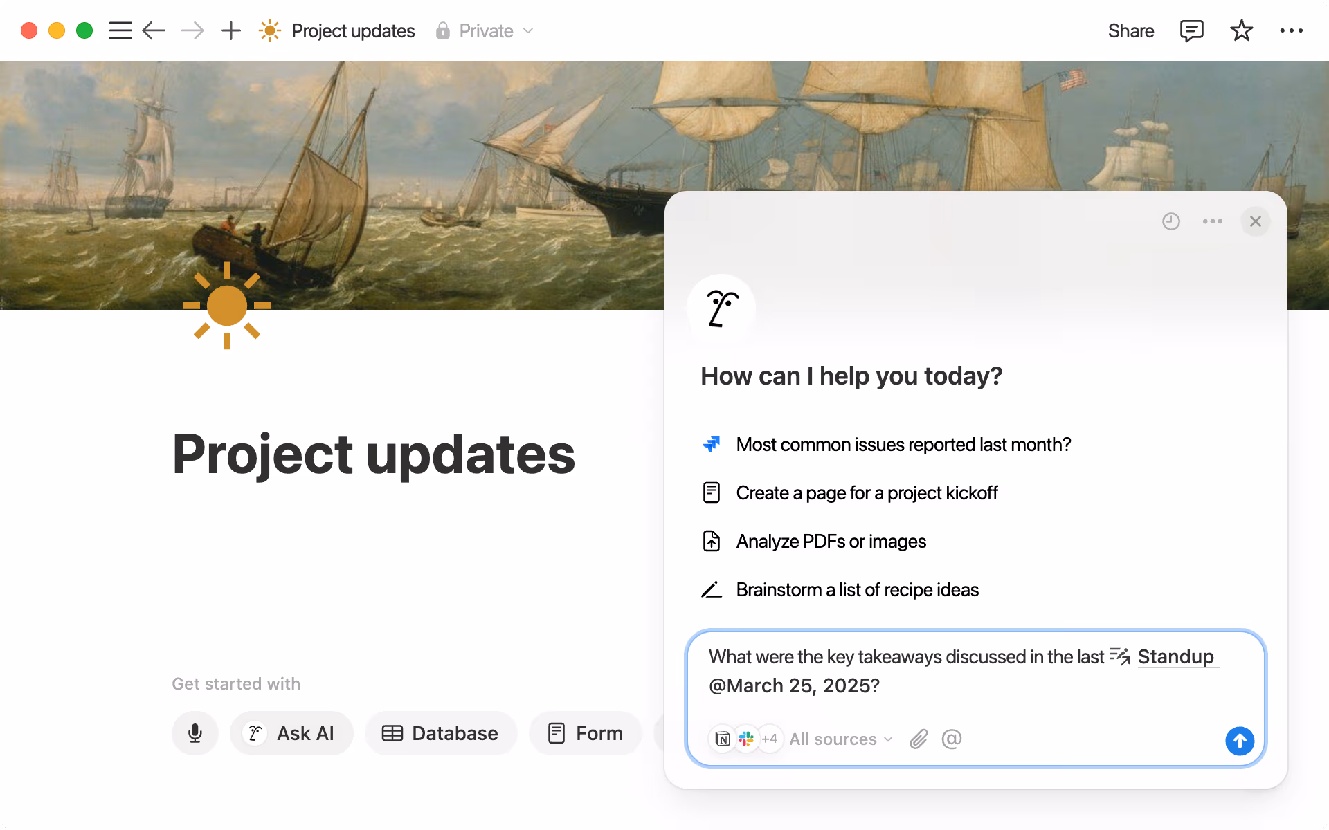 Notion AI heroscreenshot