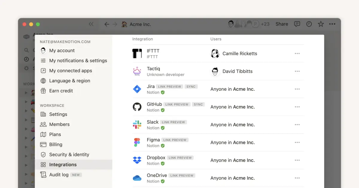 Where does Notion fit into your company’s tool ecosystem?